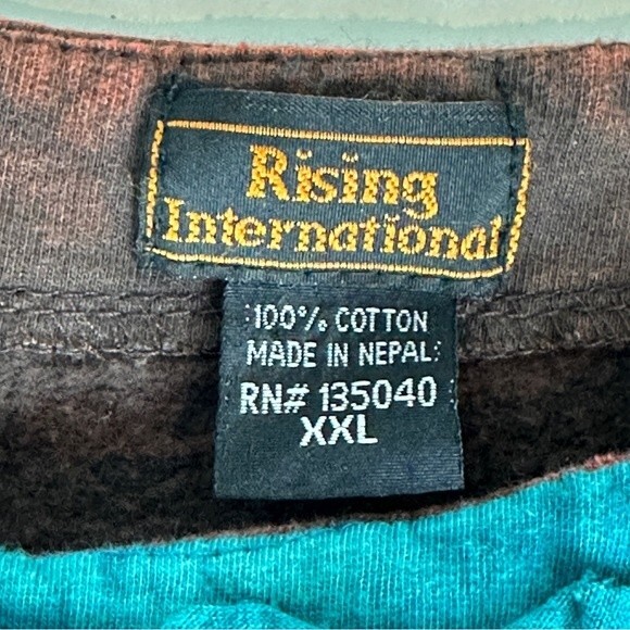 Rising International 3D Applique made in Nepal Dress XXL (fits like L) - Picture 3 of 9